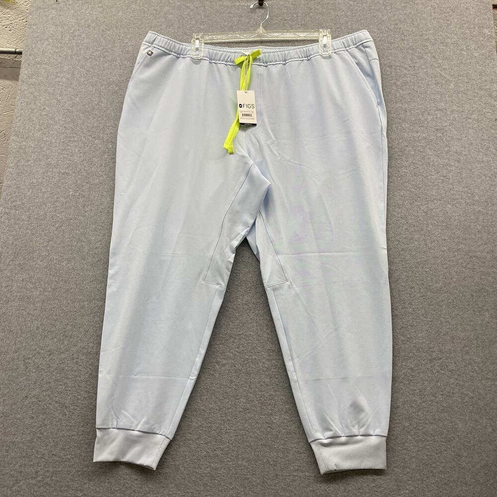 FIGS Tansen Jogger Scrub Pants Mens Light Blue 4XL Drawstring Pocket PO 5710 NWT